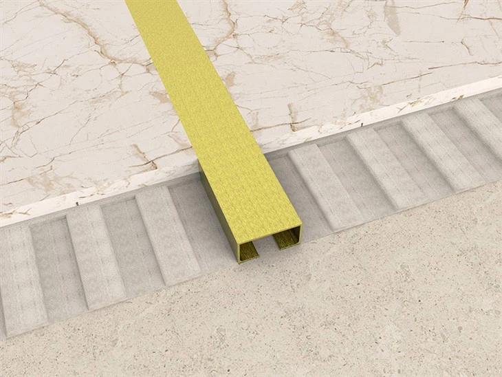brass u tile trim