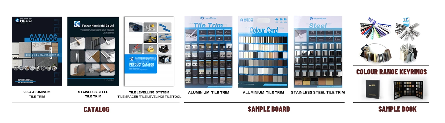 Hero metal's Marketing tool kits support, including images, videos, sample board, sample key, color book, free brand design amd more services. Hero metal's Marketing tool kits support, including images, videos, sample board, sample key, color book, free brand design amd more services.